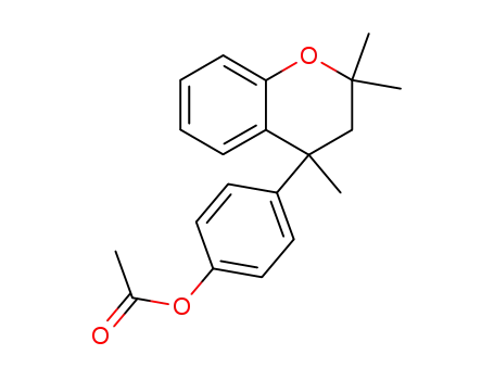Molecular Structure of 99249-80-6 (4-(4-acetoxyphenyl)-2,2,4-trimethylchroman)