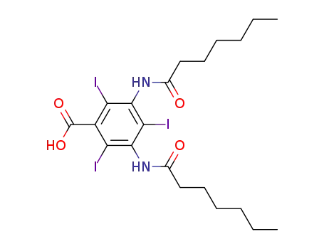 3,5-bis-heptanoylamino-2,4,6-triiodo-benzoic acid