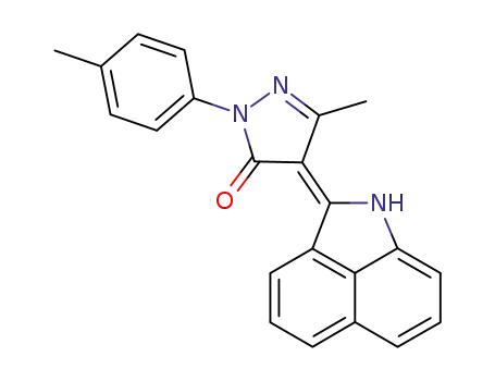4-(1<i>H</i>-benz[<i>cd</i>]indol-2-ylidene)-5-methyl-2-<i>p</i>-tolyl-2,4-dihydro-pyrazol-3-one