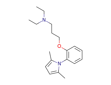 Molecular Structure of 95814-66-7 (1-[2-(3-diethylamino-propoxy)-phenyl]-2,5-dimethyl-pyrrole)