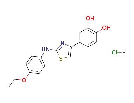 4-(3,4-Dihydroxyphenyl)-2-(p-ethoxyphenylamino)thiazole hydrochloride