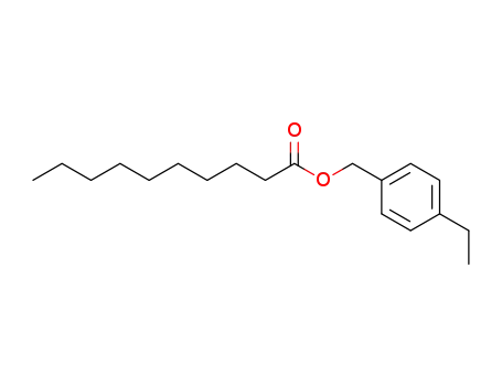 Molecular Structure of 103206-90-2 (decanoic acid-(4-ethyl-benzyl ester))