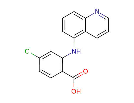 2-[5]quinolylamino-4-chloro-benzoic acid