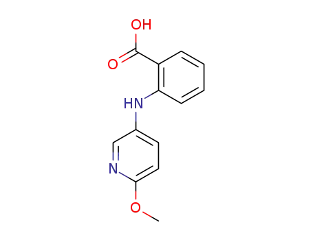 Molecular Structure of 100724-26-3 (<i>N</i>-(6-methoxy-[3]pyridyl)-anthranilic acid)