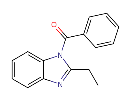 Molecular Structure of 52927-39-6 (1H-Benzimidazole, 1-benzoyl-2-ethyl-)