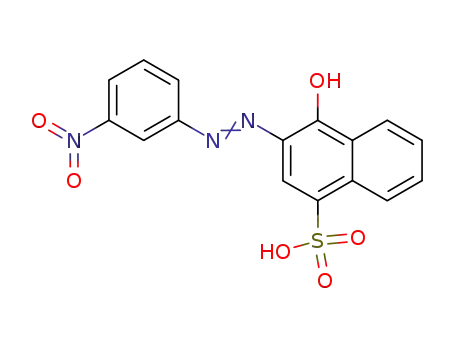 Molecular Structure of 27960-99-2 (2-(m-nitrophenylazo)-1-hydroxy-4-sulfonaphthalene)