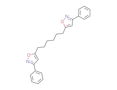 Molecular Structure of 102747-75-1 (1,6-bis-(3-phenyl-isoxazol-5-yl)-hexane)
