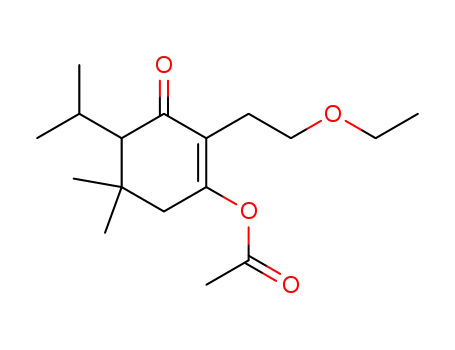 Acetic acid 2-(2-ethoxy-ethyl)-4-isopropyl-5,5-dimethyl-3-oxo-cyclohex-1-enyl ester
