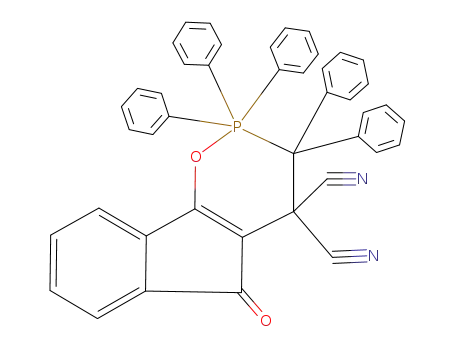 2,2,2,3-tetrahydro-5-oxo-2,2,2,3,3-pentaphenylindeno<2,1-e>-1,2-oxaphosphorin-4,4(5H)-dicarbonitrile
