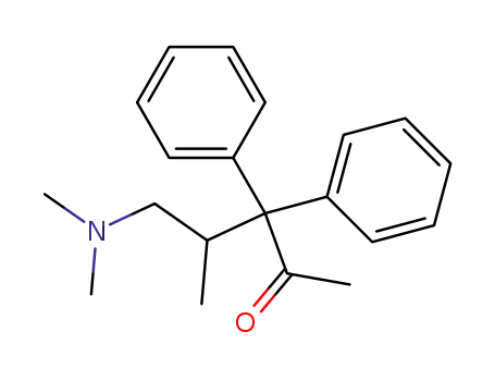 Molecular Structure of 29917-45-1 (5-dimethylamino-4-methyl-3,3-diphenyl-pentan-2-one)