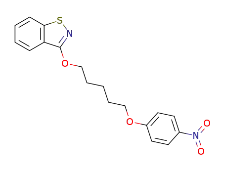 3-[5-(4-nitro-phenoxy)-pentyloxy]-benz[<i>d</i>]isothiazole