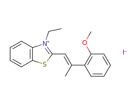 3-ethyl-2-[2-(2-methoxy-phenyl)-propenyl]-benzothiazolium; iodide