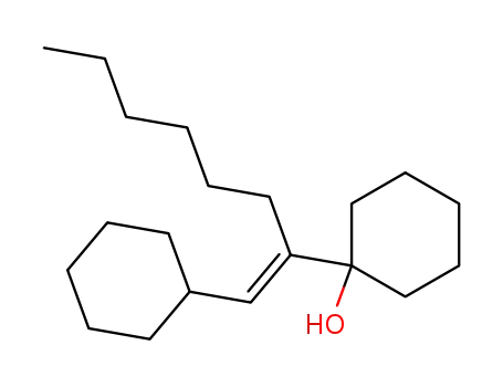 Cyclohexanol, 1-[1-(cyclohexylmethylene)heptyl]-, (E)-