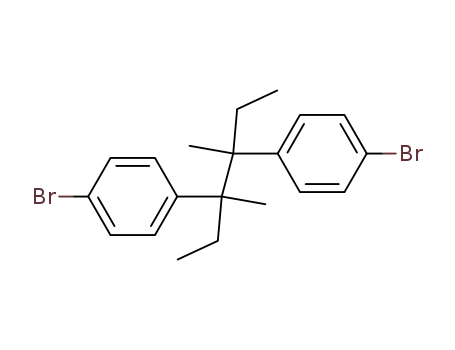 Molecular Structure of 105802-98-0 (Benzene, 1,1'-(1,2-diethyl-1,2-dimethyl-1,2-ethanediyl)bis[4-bromo-)