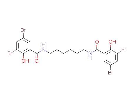 1,6-bis-(3,5-dibromo-2-hydroxy-benzoylamino)-hexane