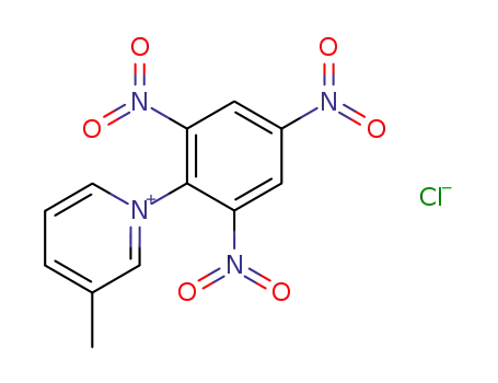 Molecular Structure of 10439-11-9 (3-methyl-1-picryl-pyridinium; chloride)