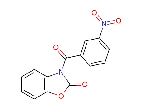 Molecular Structure of 13787-56-9 (3-(3-nitro-benzoyl)-3<i>H</i>-benzooxazol-2-one)