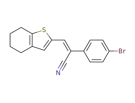 2-(4-bromo-phenyl)-3<i>c</i>-(4,5,6,7-tetrahydro-benzo[<i>b</i>]thiophen-2-yl)-acrylonitrile