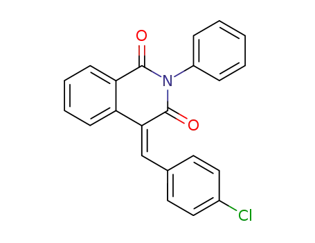 4-(4-chloro-benzylidene)-2-phenyl-4<i>H</i>-isoquinoline-1,3-dione