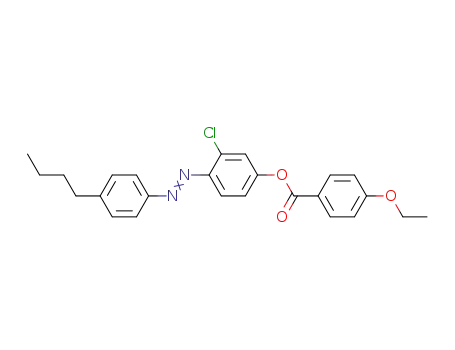 Molecular Structure of 80764-03-0 (Benzoic acid, 4-ethoxy-, 4-[(4-butylphenyl)azo]-3-chlorophenyl ester)