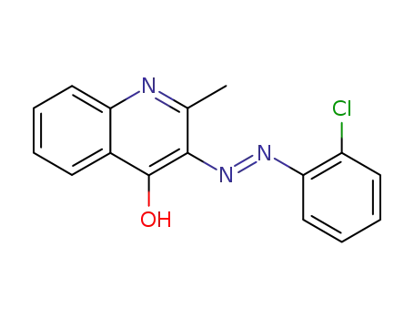 3-(2-chloro-phenylazo)-2-methyl-quinolin-4-ol