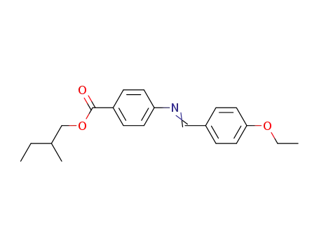 Benzoic acid, 4-[[(4-ethoxyphenyl)methylene]amino]-, 2-methylbutyl
ester