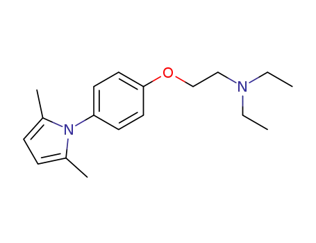 1-[4-(2-diethylamino-ethoxy)-phenyl]-2,5-dimethyl-pyrrole