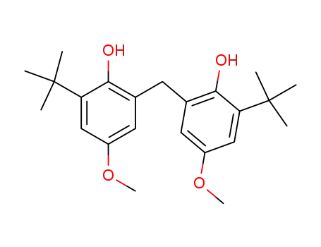Molecular Structure of 88240-81-7 (Phenol, 2,2'-methylenebis[6-(1,1-dimethylethyl)-4-methoxy-)