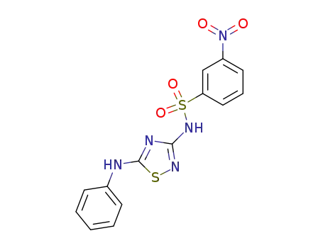 <i>N</i>-(5-anilino-[1,2,4]thiadiazol-3-yl)-3-nitro-benzenesulfonamide
