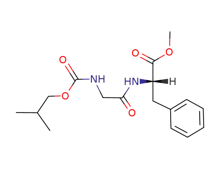 L-Phenylalanine, N-[N-[(2-methylpropoxy)carbonyl]glycyl]-, methyl ester