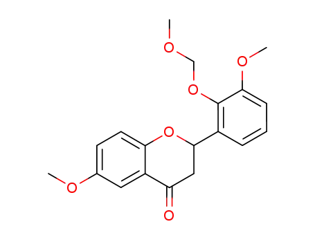 Molecular Structure of 110048-32-3 (6-methoxy-2-(3-methoxy-2-methoxymethoxy-phenyl)-chroman-4-one)