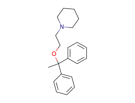 Molecular Structure of 875229-51-9 (1-[2-(1,1-diphenyl-ethoxy)-ethyl]-piperidine)