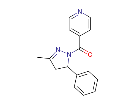 1-isonicotinoyl-3-methyl-5-phenyl-4,5-dihydro-1<i>H</i>-pyrazole
