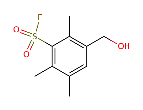 Molecular Structure of 95118-25-5 (Benzenesulfonyl fluoride, 3-(hydroxymethyl)-2,5,6-trimethyl-)