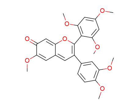3-(3,4-dimethoxy-phenyl)-6-methoxy-2-(2,4,6-trimethoxy-phenyl)-chromen-7-one