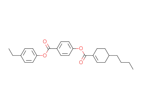 Benzoic acid, 4-[[(4-butyl-1-cyclohexen-1-yl)carbonyl]oxy]-, 4-ethylphenyl
ester