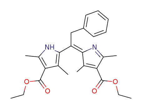 1-(4-ethoxycarbonyl-3,5-dimethyl-pyrrol-2-yl)-1-(4-ethoxycarbonyl-3,5-dimethyl-pyrrol-2-ylidene)-2-phenyl-ethane
