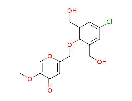 2-(4-chloro-2,6-bis-hydroxymethyl-phenoxymethyl)-5-methoxy-pyran-4-one