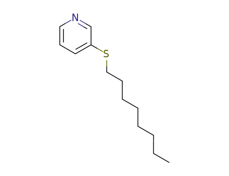 Molecular Structure of 91952-86-2 (3-octylmercapto-pyridine)