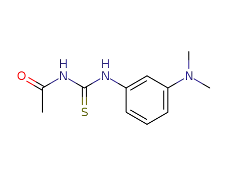 Molecular Structure of 134773-15-2 (1-Acetyl-3-(3-dimethylamino-phenyl)-thiourea)