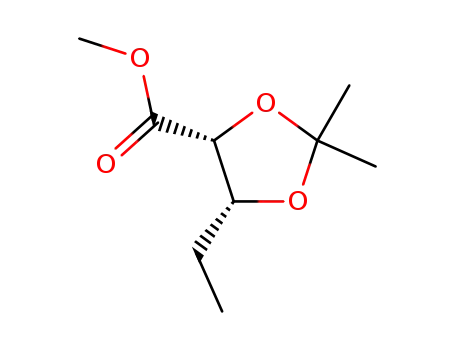 (4R,5R)-5-Ethyl-2,2-dimethyl-1,3-dioxolan-4-carbonsaeure-methylester