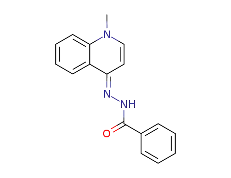 Molecular Structure of 109670-30-6 (1-methyl-1<i>H</i>-quinolin-4-one-benzoylhydrazone)