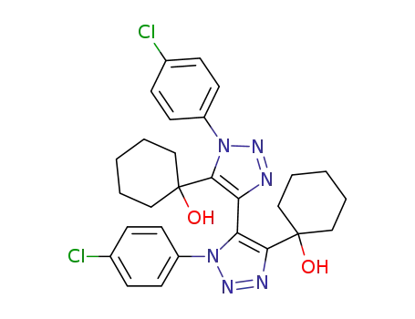 1,3'-bis-(4-chloro-phenyl)-5,5'-bis-(1-hydroxy-cyclohexyl)-1<i>H</i>,3'<i>H</i>-[4,4']bi[1,2,3]triazolyl