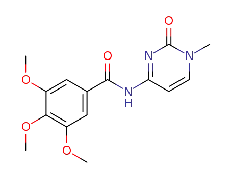 Molecular Structure of 108850-47-1 (3,4,5-trimethoxy-benzoic acid-(1-methyl-2-oxo-1,2-dihydro-pyrimidin-4-ylamide))