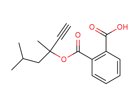 Molecular Structure of 120640-43-9 ((+/-)-phthalic acid mono-(1-isobutyl-1-methyl-prop-2-ynyl ester))