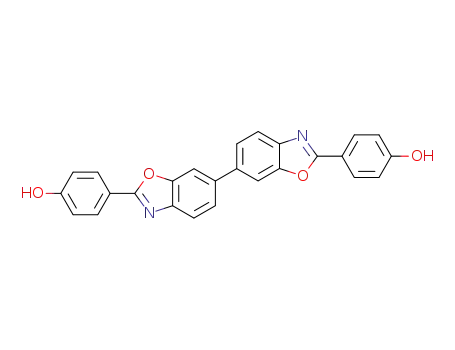Molecular Structure of 142109-82-8 (Phenol, 4,4'-[6,6'-bibenzoxazole]-2,2'-diylbis-)