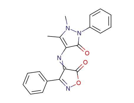 4-(1,5-dimethyl-3-oxo-2-phenyl-2,3-dihydro-1<i>H</i>-pyrazol-4-ylimino)-3-phenyl-4<i>H</i>-isoxazol-5-one