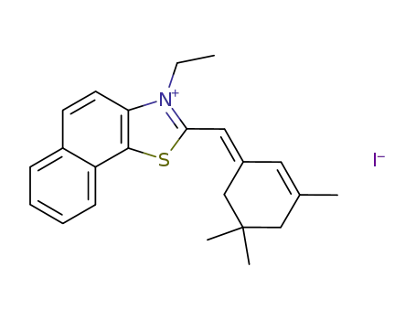 Naphtho[2,1-d]thiazolium,
3-ethyl-2-[(3,5,5-trimethyl-2-cyclohexen-1-ylidene)methyl]-, iodide