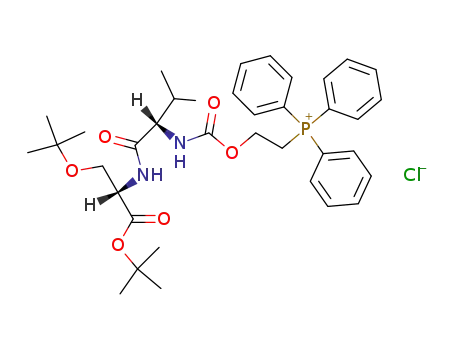 N-<2-(Triphenylphosphonio)ethoxycarbonyl>valyl-O-tert-butylserin-tert-butylester-chlorid
