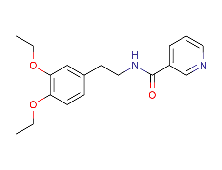 Molecular Structure of 101785-63-1 (nicotinic acid-(3,4-diethoxy-phenethylamide))